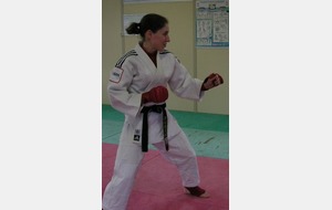 Alexandra dans l'équipe de France Jujitsu Combats