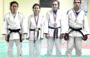 Trois médailles internationales Jujitsu